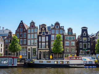 Amsterdam Crooked houses in the city
