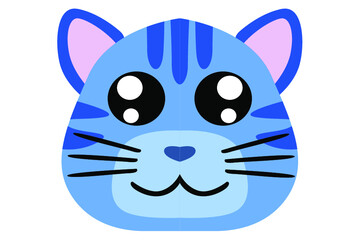 adorable Cat head vector