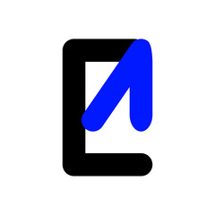 simple tech letter e modern logo design template