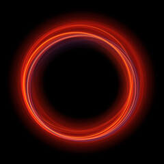 Red light stripe circle background. Use photoshop layer mode lighten, screen, linear dodge (add) to remove the background