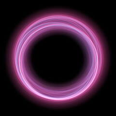 Pink circle ring line frame background. Use photoshop layer mode lighten, screen, linear dodge (add) to remove the background