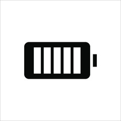 Battery icon on white background , design vector.