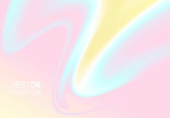 Vector background, pastel colors pink yellow blue. Vector illustration of abstract waves. Background design for poster, flyer, cover, brochure.
