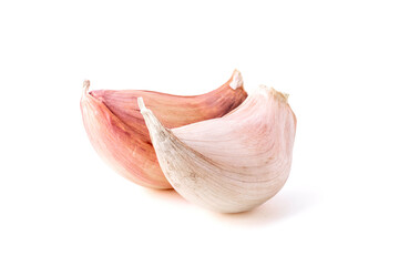 Garlic Asian condiment for Asian food isolated on white background