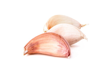 Garlic Asian condiment for Asian food isolated on white background