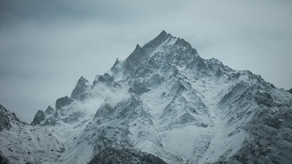 Fototapeta na wymiar Snow covered mountain