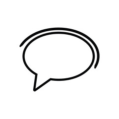 Speech bubbles Icon vector flat design
