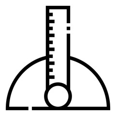 ruler icon illustration