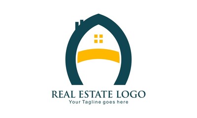 A alphabet real estate logo design