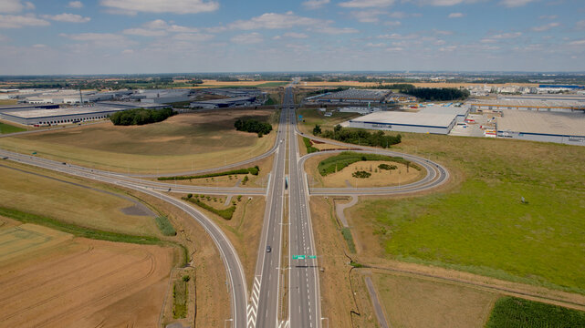 autostrada s8 droga szybkiego ruchu z drona