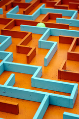maze for a ball on a flat board