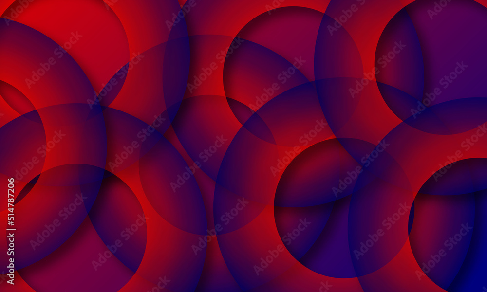 Poster abstract background with red circles gradient background design .