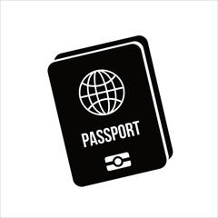 
Passport Icon. Identification or Pass Document isolated sign symbol in vector