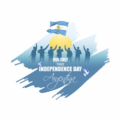 Vector illustration for Argentina Independence Day