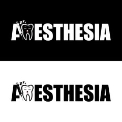 Logo for an anesthesiologist company. Anesthesia in dentistry
