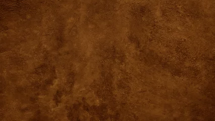 Dunkelbraune raue Textur. Getönte Betonwandoberfläche. Nahansicht. Brauner Hintergrund mit Platz für Design. © Наталья Босяк