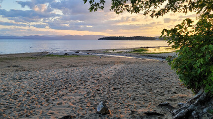 Sunsetting on Lake Champlain