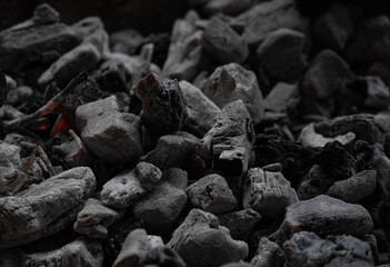 Fototapeta na wymiar coals on a fire
