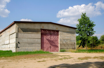 Concrete warehouse