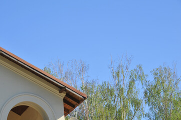Soviet symbols. Exhibition of national economy in Kyiv. Remains of attributes of the Soviet Union