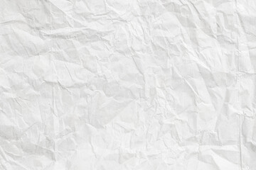 White paper crumpled wrinkled  sheet texture background