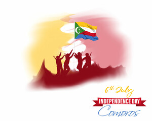 Vector illustration for Comoros Independence Day