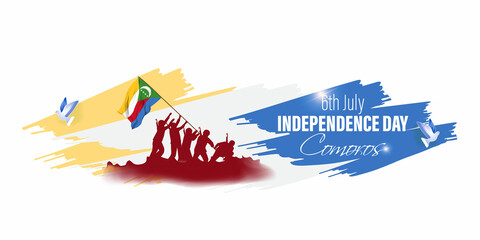 Vector illustration for Comoros Independence Day