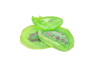 Dry slices kiwi isolate
