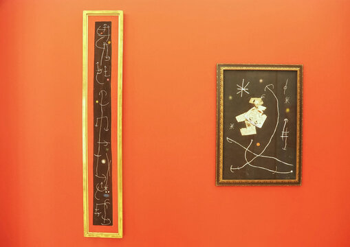 Joan Miro collection inside Serralves museum of Contemporary art in Porto, Portugal