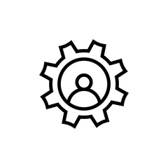 Icono de ajuste de red y mantenimiento. Administraci&oacute;n