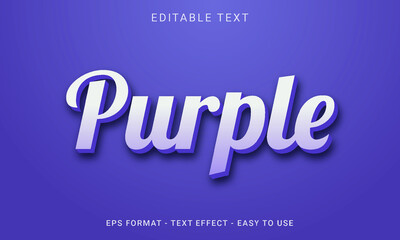 Purple 3D Text Effect