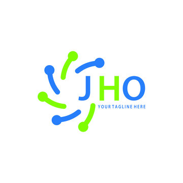 JHO logo design initial creative letter logo. JHO unique letter logo design. JHO vector logo simple, elegant and luxurious, technology logo shape. 
