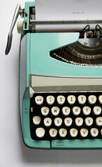 Vintage Turquoise Typewriter