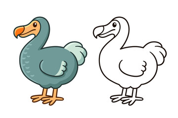 Cartoon dodo bird drawing © sudowoodo