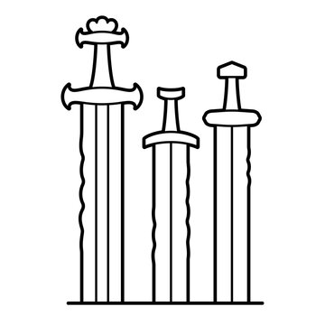 Sverd i fjell (Swords in Rock) Norway monument