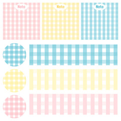 Cute paper notes. Stationary set. Scrapbook notes and cards.Printable planner stickers. To Do List note. Template for your message. Decorative planning element. Vector illustration.