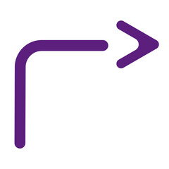 Hand-drawn arrow. Best for a business plan and education projects. Vector illustration.