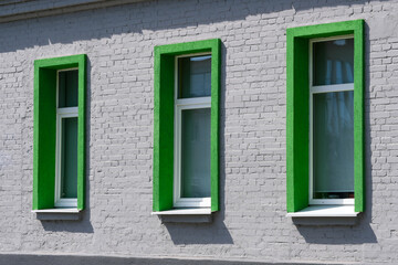 Architectural facade of an administrative building