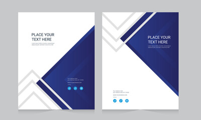 Cover design for annual report and business catalog, magazine, flyer or booklet. Brochure template layout. A4 cover vector EPS-10