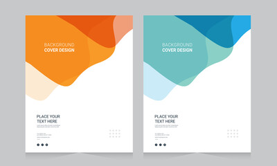 Cover design for annual report and business catalog, magazine, flyer or booklet. Brochure template layout. A4 cover vector EPS-10