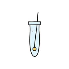 Doodle colored test tube.