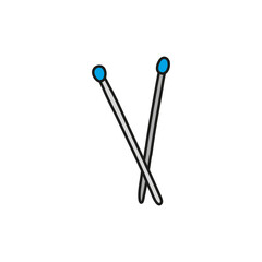 Doodle knitting needles.