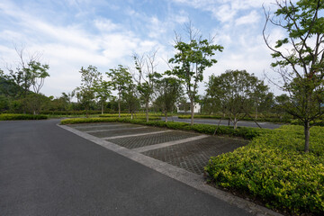 parking lot in City park