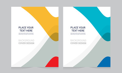 Naklejka premium Cover design for annual report and business catalog, magazine, flyer or booklet. Brochure template layout. A4 cover vector EPS-10