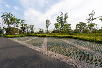 parking lot in City park