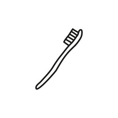 Doodle outline toothbrush.