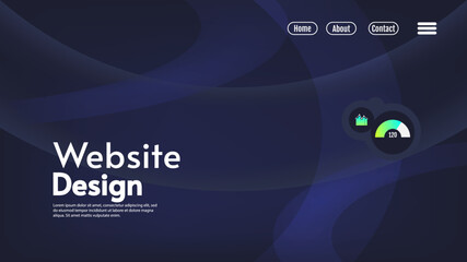 Web design vector illustration. Modern flat design vector illustration concepts of web page design for website and mobile website development.