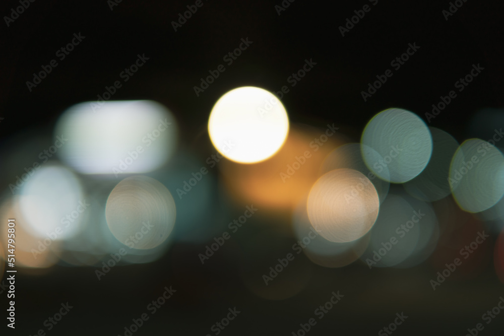 Aufkleber blurred bokeh of light and illumination for abstract background.
