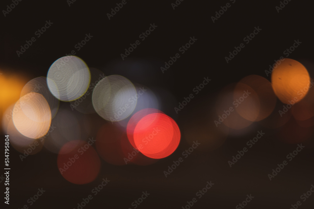 Poster blurred bokeh of light and illumination for abstract background.