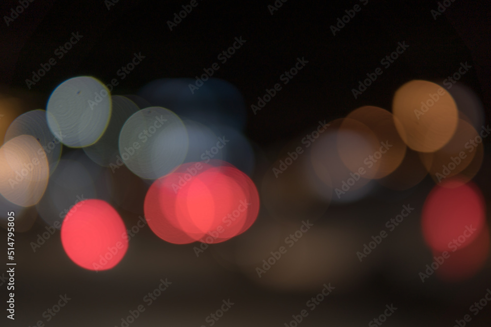 Poster blurred bokeh of light and illumination for abstract background.